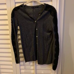Dark Gray Long Sleeve Top